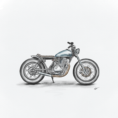 Moto - illustration art christophe dumas color design graphic illustration moto