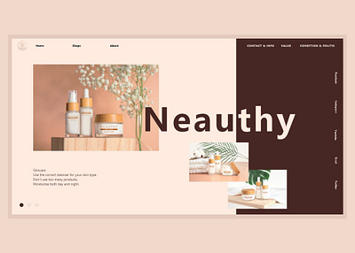 UI design branding design minimal ui web website