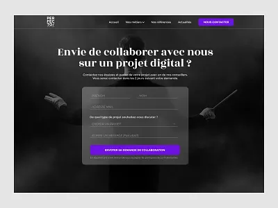 Daily UI #28 - Contact Us colors contact form daily 100 challenge daily ui dark interface ui ux web