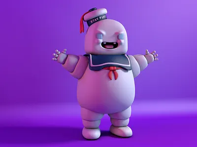 StayPuft 3d 80s c4d character character design characterdesign cinema4d design ghostbusters photoshop render