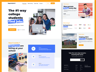 nggolekjob-landing page jobfinder agency agency landing page agency website design ui ui design uiuxdesign ux webdesign