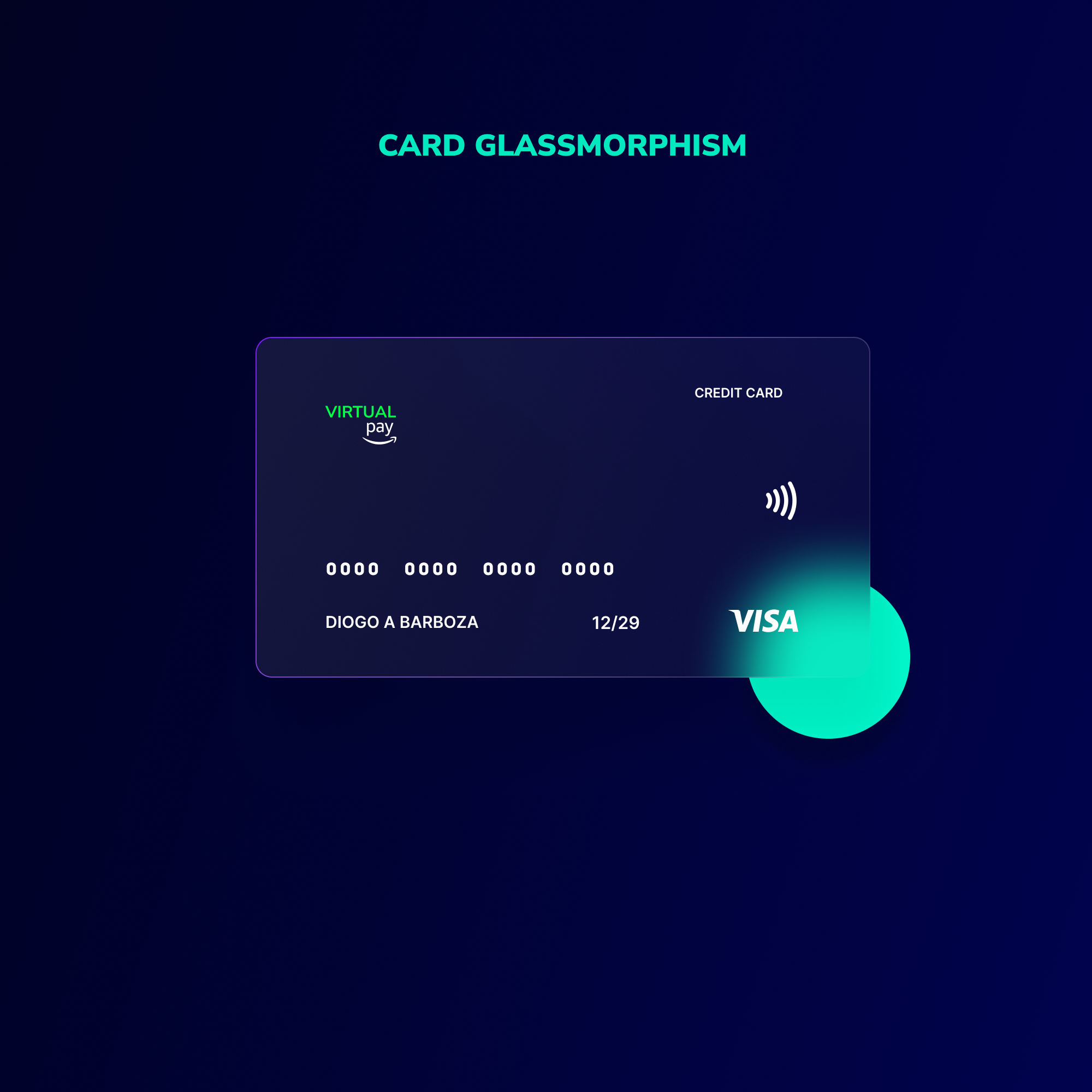 Example of Card Glassmorphism