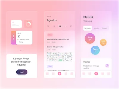 Glassmorphism=Design of ground glass light imitation app design glass ui ux