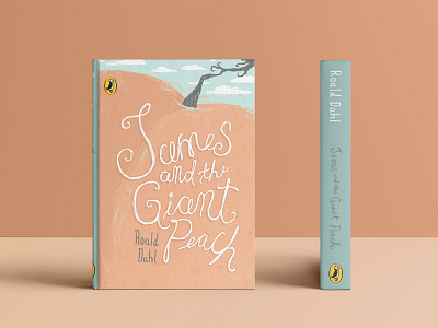 James and the Giant Peach Concept book cover design illustration