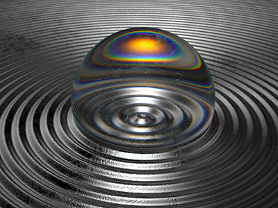 Prismic Ripple 3d c4d design experiment nft octane raibow texture