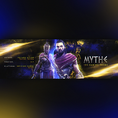 Mythe - Coming soon art blue dark design designer game gaming new photoshop webdesign