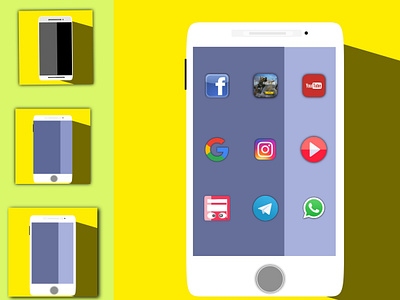 NOT AN 🍎 ,MOBILE ILLUSTRATION branding design graphic design icon illustration illustration art logo designs mobile design mobile ui ui vector