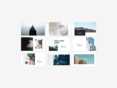 MINIMAL Slide clean custom layout minimal slide white