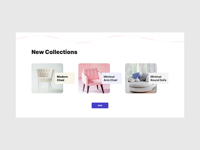 New Arrival Furniture Website Concept clean design flat landing page minimal modern ui ux web website