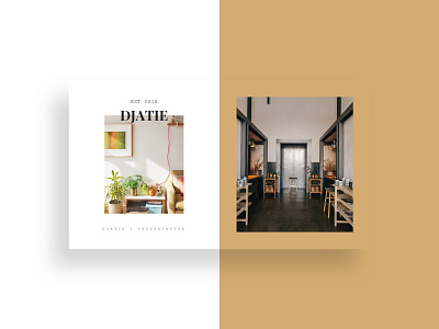 D J A T I E | Presentation clean layout layoutdesign lookbook magazine media kit modern office presentation presentation layout professional
