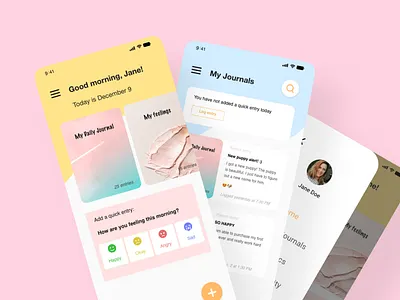 Journaling design journaling mobile mobiledesign ui ux uxui xddailychallenge