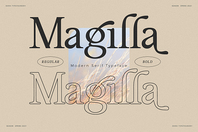 Magilla - Modern Elegant Serif branding design elegant font design headline logo modern poster quotes stylish