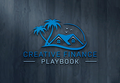 Creative Finance Playbook Logo, Real Estate Logo, Property real estate unique logo