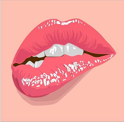 lip f illustrator vectorart