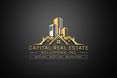 Capital Real Estate Logo Design, Real Estate Logo, Property real estate unique logo