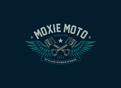 moxie moto badge bike biker gang moto motocross motorcycle rider riders women