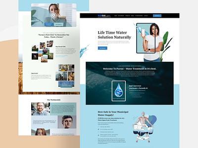 Water Purifier Website design purifier company strategy purifier water safe water ui ux water purifier web ui web website