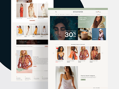 Botique Fashion WebSite design fashion ui design fashion web ui fashion website minimal new trending web ui ui ui design ux website