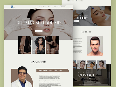 Plastic Surgery Institute - A Stylish UI/UX Design design figma ui ux website
