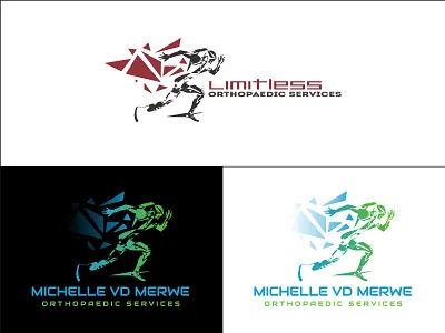 Michelle vd Merwe Orthopaedic Services Logo Redesign brand brand design brand identity branding color design illustration logo logo design logodesign orthopaedics vector