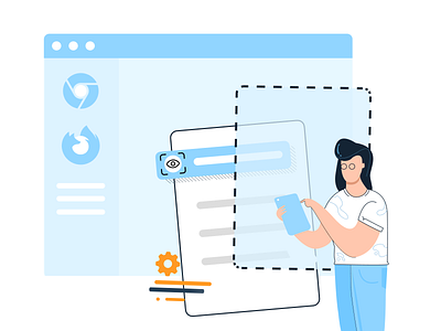 New launch alert! 2d automate browser browserstack dashboad design developer find bug illustration launch mobile product quality sketch testing ui visual visual design web