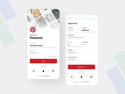 Pinterest Redesign Exploration || 2022 anikdeb app app design app ui application concept design design system dribbble best shot ios mobile app mobile ui pinterest redesign top designer ui ui design uiux uiux designer user interface ux