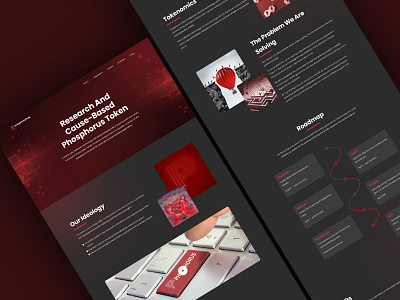 Phosphorus - A Unique Interface For A Cryptocurrency Website cryptocurrency figma token ui ux website