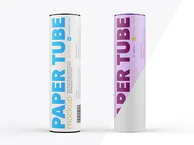 Paper Tube Mockup 43x152mm branding branding design concept design identity mockup mockup psd packaging mockup paper tube psd template tube tube mockup