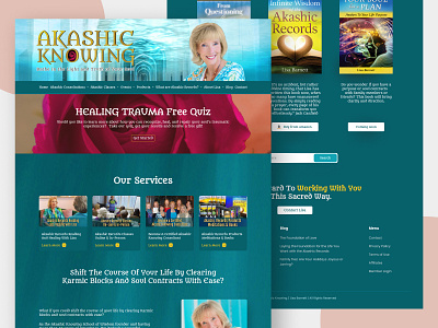 Akashic Knowing | UI Design akashingknowing design figma ui ux website
