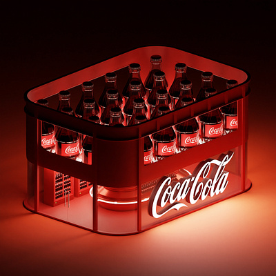 Coca Cola Store 3d blender blender3d booth cocacola illustration isometric lowpoly store typography