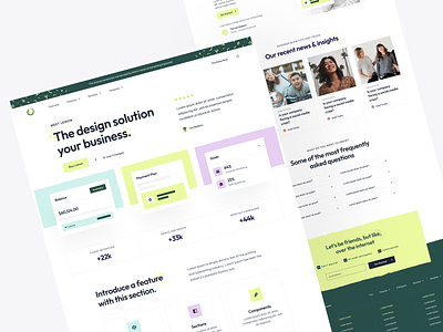 Lemon ✦ Technology Template design full page hero landing landing page tech technologhy template typography ui ux website