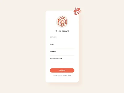 DailyUI001. Sign Up app bakery dailyui dailyui 001 design figma signin signup ui ux visual design visualdesign