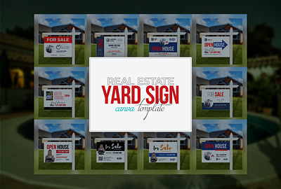 Real Estate Yard Sign templates branding for rent for rent yard sign for sale for sale yard sign graphic design home for sale open house yard sign real estate yard sign yard sign yard sign design yard sign design templates yard sign templates