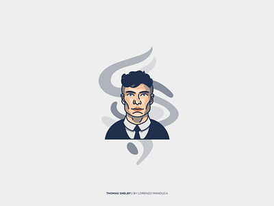 Thomas Shelby adobe illustrator art colors dribbble expression face flat flat portrait graphic peaky blinders peakyblinders portrait shelby