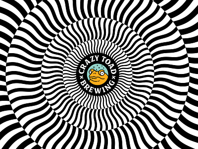 Tropical Toad op art australia beer beer art beer can brewery craftbeer logo optical art optical illusion queensland toad tropical