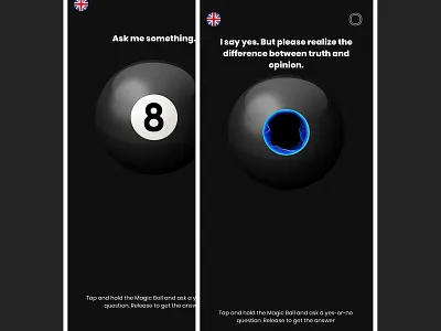 magic8ball android app art branding design envatomarket game game designer illustration ios mobile app ui uidesign