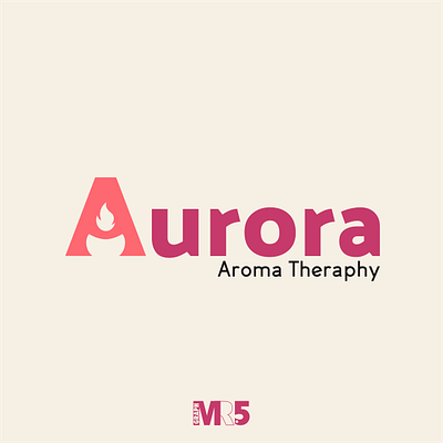 Aurora Logo branding design flat logo minimal