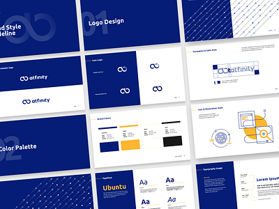 Atfinity | Visual Identity analysis bank branding corporate identity design developing fintech gradient graphic design illustration intagration logo logotype pattern software styleguide ui