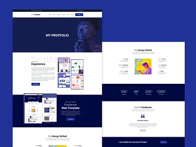 I am Availble For any kind of Project (Protfolio Page) animation app clean concept design flat minimal photoshop typogaphy uiux ux web website