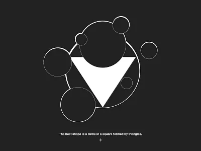 the answer is pizza black and white circle composition fonts helvetica illustration pizza poster a day square triangle typography ui