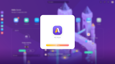 Moody shot a app art bacground brand branding colours dashboard game game design gradient icon illustration letter loading loading bar logo symbol ui web