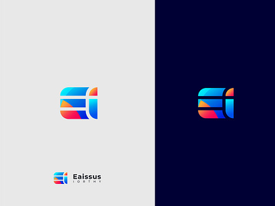 Eaissus Modern Logo brand design brand identity branding concept design e logo flat gradient graphic design icon identity letter logo logo design minimal minimalist model typography vector