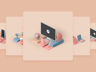 Bento 3D Design Vol.3 3d c4d cinema4d icon set icons illustration interaction motion ui ui8