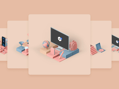 Bento 3D Design Vol.3 3d c4d cinema4d icon set icons illustration interaction motion ui ui8