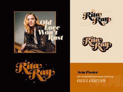 Rita Ray branding lettering logo music rita ray rnb soul type typedesign typogaphy vintage