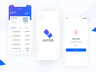 Jupiter Payment App banking banking app banking dashboard bankingapp cash dribbble best shot graphic design mobile app design money money app money transfer onboarding product design send money transfer money ui ux design user experience design user interaction user interface design visual design