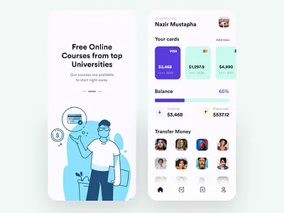 Bank App - Send Money Online to Friends bankcard buyapp card clean ecommerce ecommerceapp freebie illustration illustrationapp mobiledesign new newstyle pink popular purple shot uidesign uiux