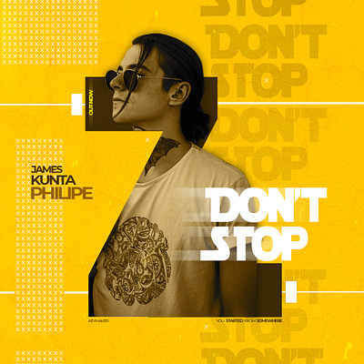 Don’t Stop branding clean color creative dailyui design graphic design graphicdesign illustration minimal photography yellow