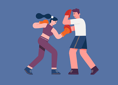 Booky Illustration adobe illustrator boxing character illustration illustration digital illustration system sports vector