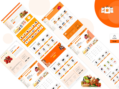 Grocery Shop branding design ecommerce ecommerce shop grocery grocery online grocery store illustration ui ux website design